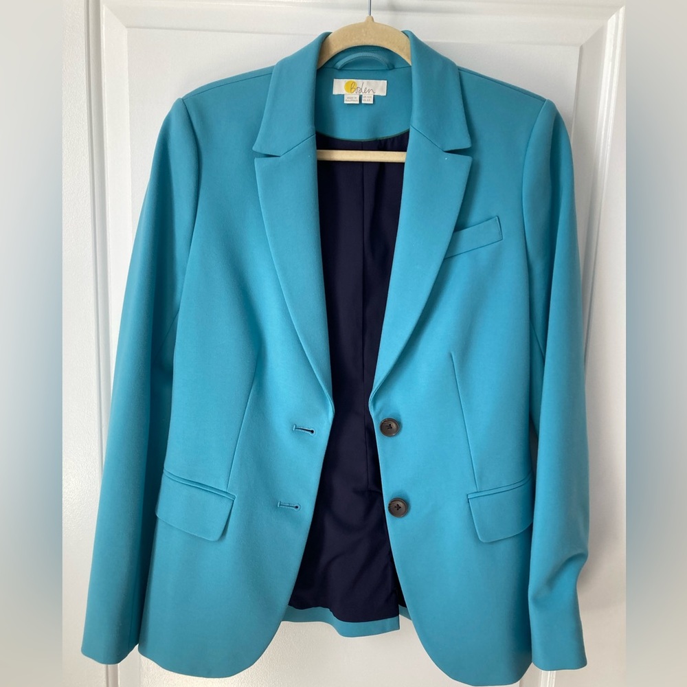 Boden Ponte Blue Blazer